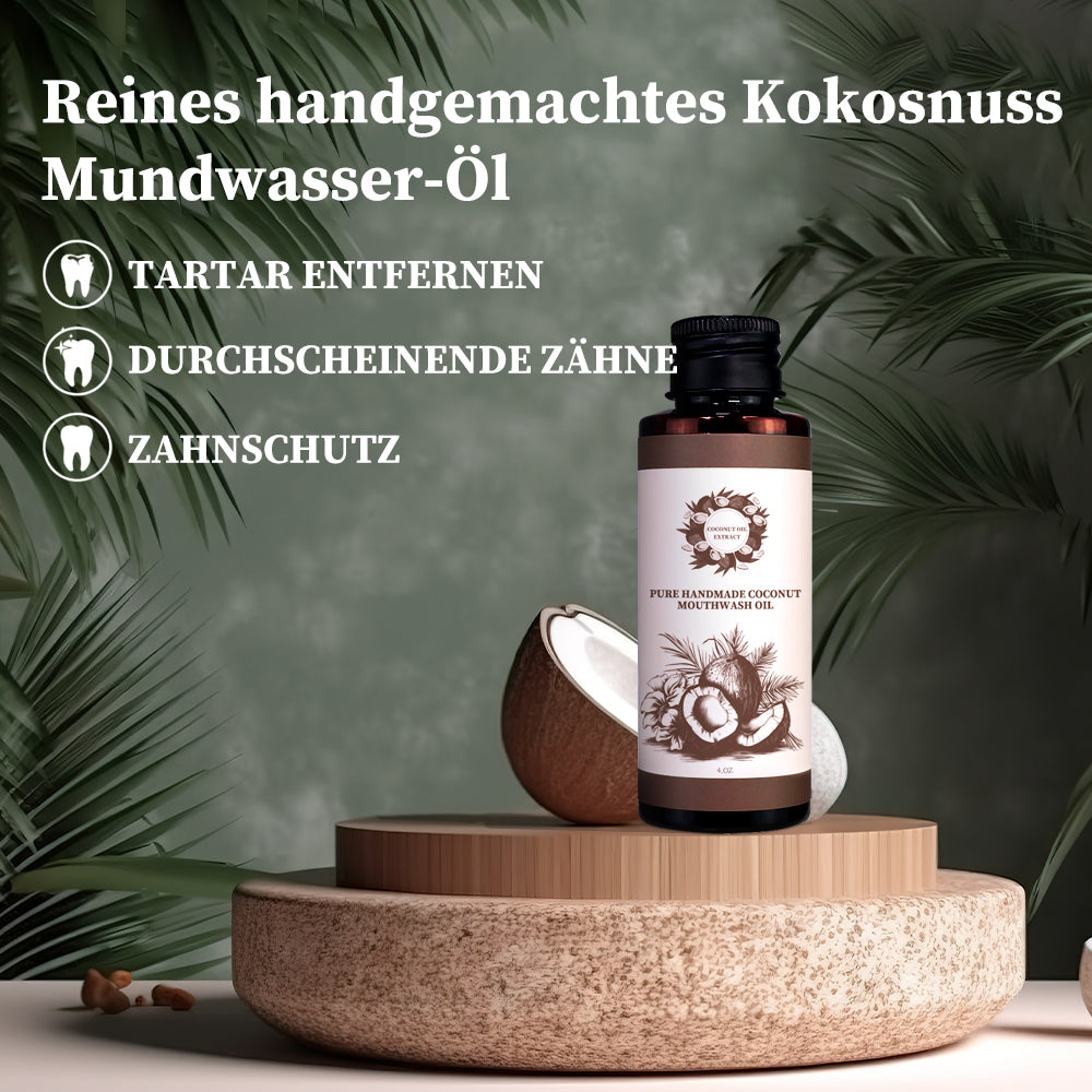 Reines handgemachtes Kokos-Mundspülöl